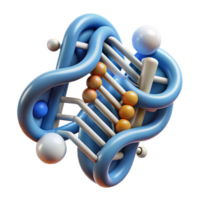 magnificent minimalist Genetic Information Transfer Futuristic Design Cutout authentic png