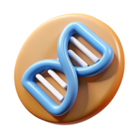 vibrant artistic Genetic Modification Icon with Simple Shape Cutout premium png