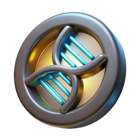 wonderful modern Genetic Modification Symbol with Glowing Edges Cutout high quality png