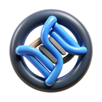 elegant creative Genetic Modification Symbol with Glowing Edges Cutout authentic png