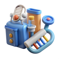 stunning rustic Genetic Testing Kit Components Isolated Element premium png