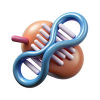 serene artistic Genome Editing Crispr Technology Icon Isolated high quality png