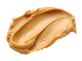 Creamy peanut butter spread on white background png