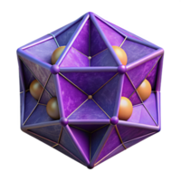 serene vintage Geometric Algorithm Visualization with Purple Hues Isolated original png