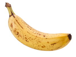 Fresh ripe banana with natural spots and texture png