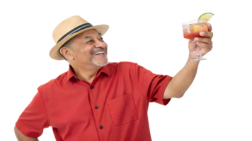 Enjoying a refreshing drink in a sunny atmosphere png