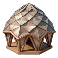 vibrant rustic Geometric Architecture Roof Detail Isolated Element exclusive png