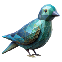 dramatic abstract Geometric Bird in Digital Sky Cutout exclusive png