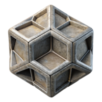 elegant minimalist Geometric Cube Pattern Isolated Element authentic png