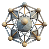 impressive vintage Geometric Design Representing Human Connection Transparent Background png