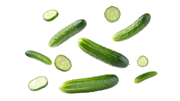Cucumbers floating for culinary use png