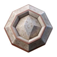 impressive modern Geometric Hexagon Isolated on Transparent Background authentic png