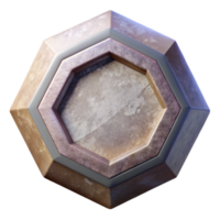vibrant classic Geometric Hexagon Isolated on Transparent Background original png