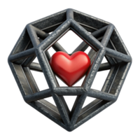stunning rustic Geometric Love Connection in Purple Isolated high quality png
