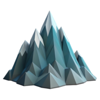 impressive traditional Geometric Mountain Range Low Poly Style Cutout high quality png