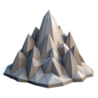 stunning minimalist Geometric Mountain with Low Poly Style authentic png