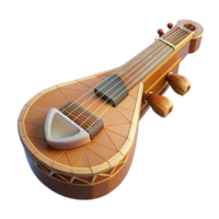 impressive creative Geometric Musical Instrument Representation Transparent Background with Strings authentic png
