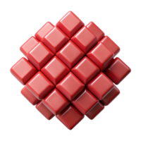 stunning abstract Geometric Pattern Squares Red Isolated authentic png