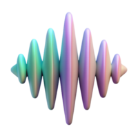 beautiful minimalist Geometric Soundwave Spectrum Chart Isolated Element with Peaks and Valleys png
