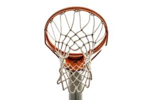 Basketball hoop ready for game in open area png