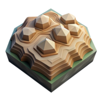 stunning classic Geometric Terrain Generation Algorithm Cutout Transparent Background professional png