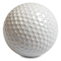 Golf ball resting on a smooth surface in close up png