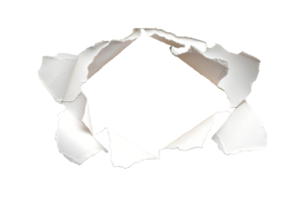 Torn paper with a visible blank space for messages png