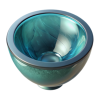 wonderful abstract Glass Bowl Empty Top View Isolated exclusive png