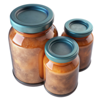 wonderful rustic Glass Jars for Canning Top View Cutout professional png