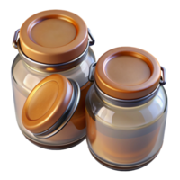 impressive contemporary Glass Jars for Food Storage Top View Cutout high resolution png