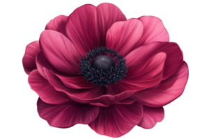 Intricate pink flower with delicate petals png
