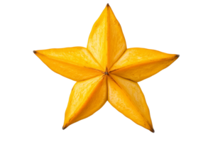 Star shaped fruit displayed on a white background png