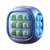 elegant artistic Glowing Binary Code Matrix Transparent Background png