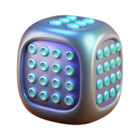 elegant creative Glowing Binary Code Matrix Transparent Background original png