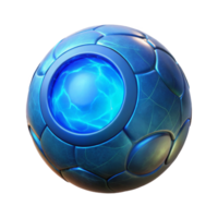 extraordinary rustic Glowing Orb with Blue Core Isolated Element premium png