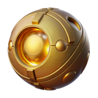 wonderful modern Glowing Sphere Teleportation Device Gold Color Cutout authentic png