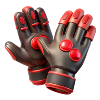 vibrant abstract Glowing Virtual Reality Gloves with Blue Accents Isolated high resolution png