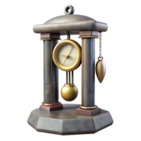 stunning rustic Grandfather Clock Pendulum Swinging Transparent Background genuine png