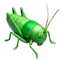magnificent abstract Grasshopper Green Side View Isolated on Transparent Background high resolution png