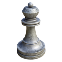 serene rustic Gray 3d Printed Chess Piece Isolated genuine png