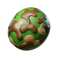 wonderful rustic Green and Brown Camo Pattern Cutout Transparent Background original png