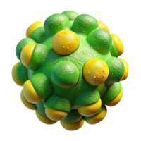 vibrant artistic Green and Yellow Pollen Particle Cutout Transparent Background authentic png