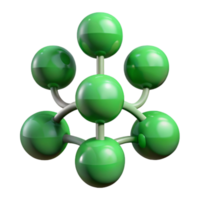 impressive artistic Green Binary Tree Structure Isolated Element authentic png