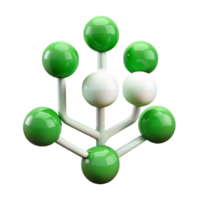 extraordinary artistic Green Binary Tree Structure Isolated Element exclusive png