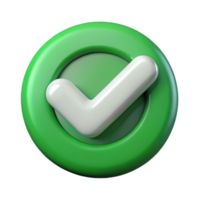 wonderful abstract Green Checkmark Icon Isolated on Transparent Background high quality png