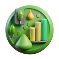 impressive classic Green Energy Infographic Chart Transparent png