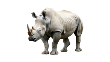 Rhinoceros standing on a transparent background png