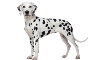 Dalmation dog posing in a studio setting png