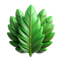 wonderful minimalist Green Layered Paper Cutout Leaf Pattern Transparent Background authentic png