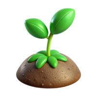 magnificent abstract Green Sprout Growing From Soil Cutout Transparent Background original png